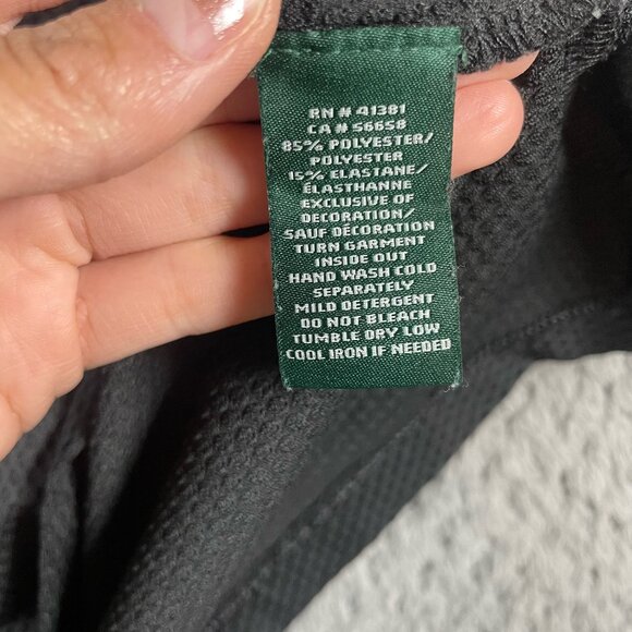 Lauren Ralph Lauren Womens Colorblock Pullover Top Size 1X Athletic Mesh 1/4 Zip - Picture 4 of 7